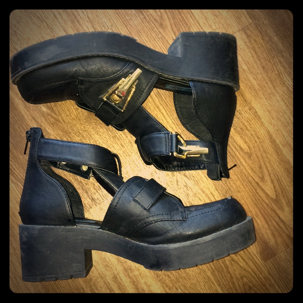 Penny Sue “Envy” Cut Out Ankle Boots